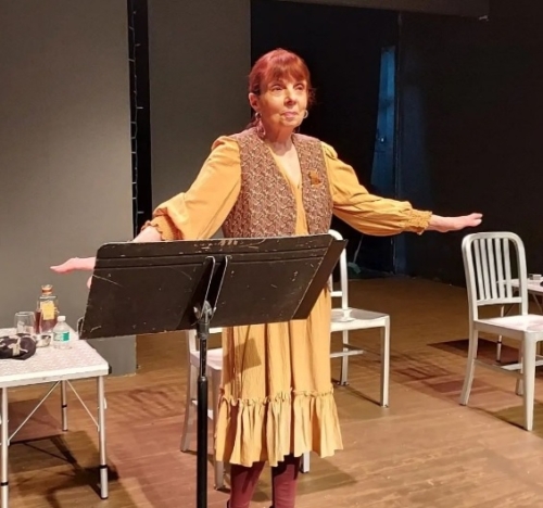 Teri Black in The Half Life Of Marie Curie by Lauren Gunderson, directed by Kim Sharp