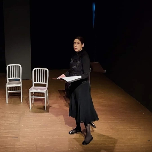 Susan Richard in The Half Life Of Marie Curie by Lauren Gunderson, directed by Kim Sharp